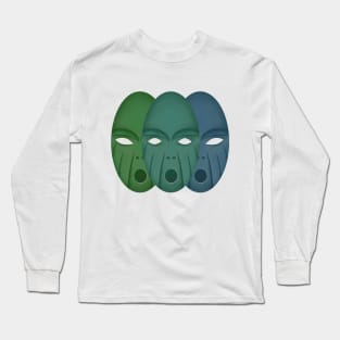 Three Aliens Long Sleeve T-Shirt